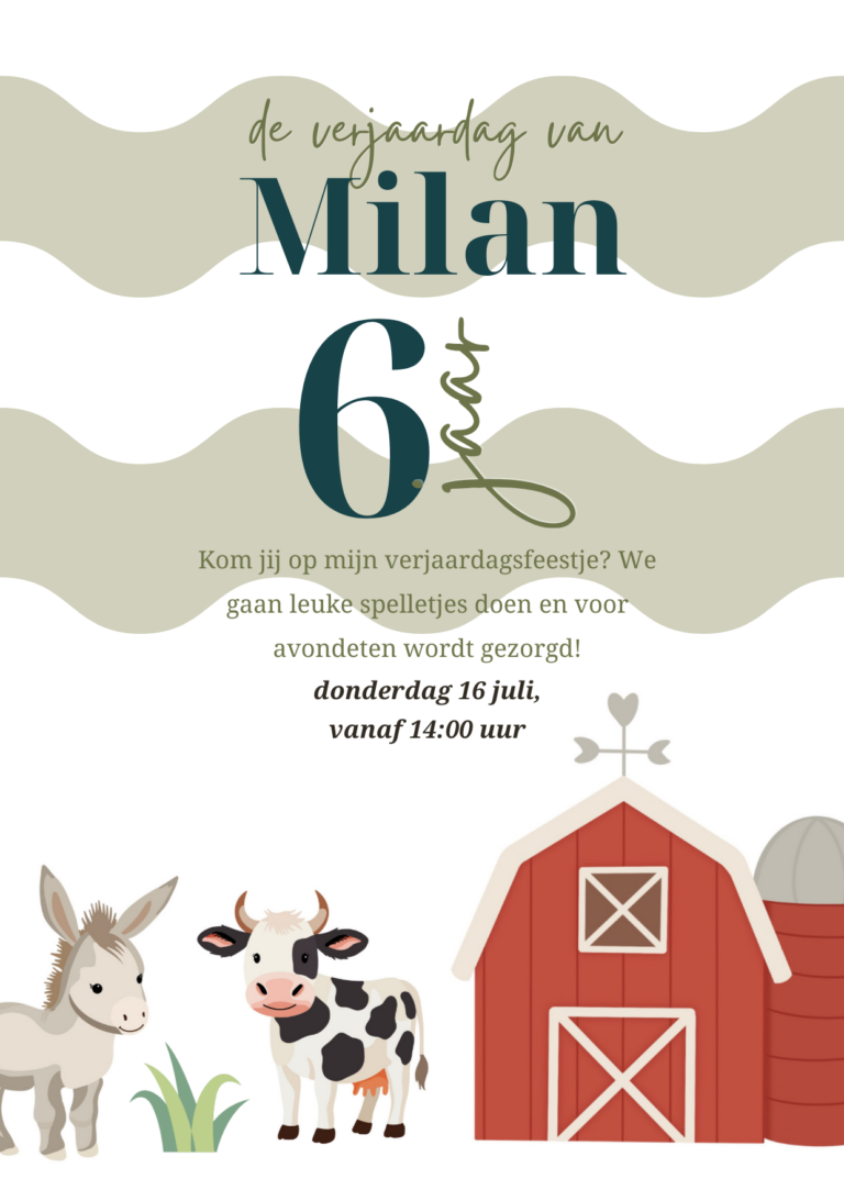 Kaart Verjaardag Jongen