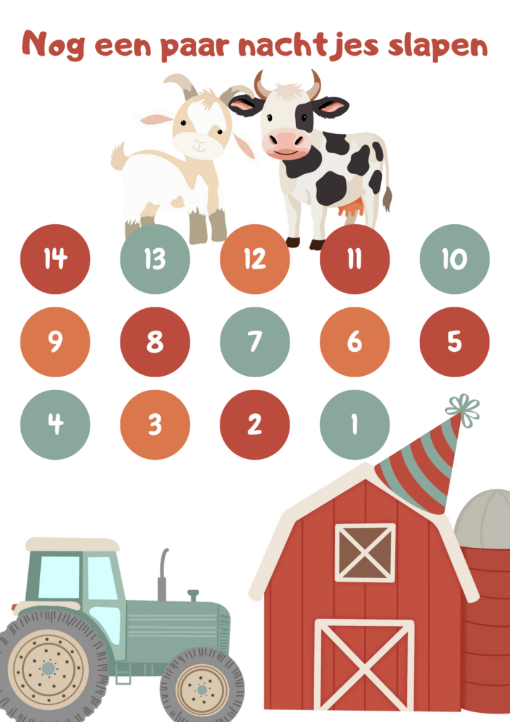 Verjaardagskalender Boerderij